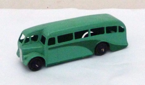 Single-deck Bus, duo-tone green